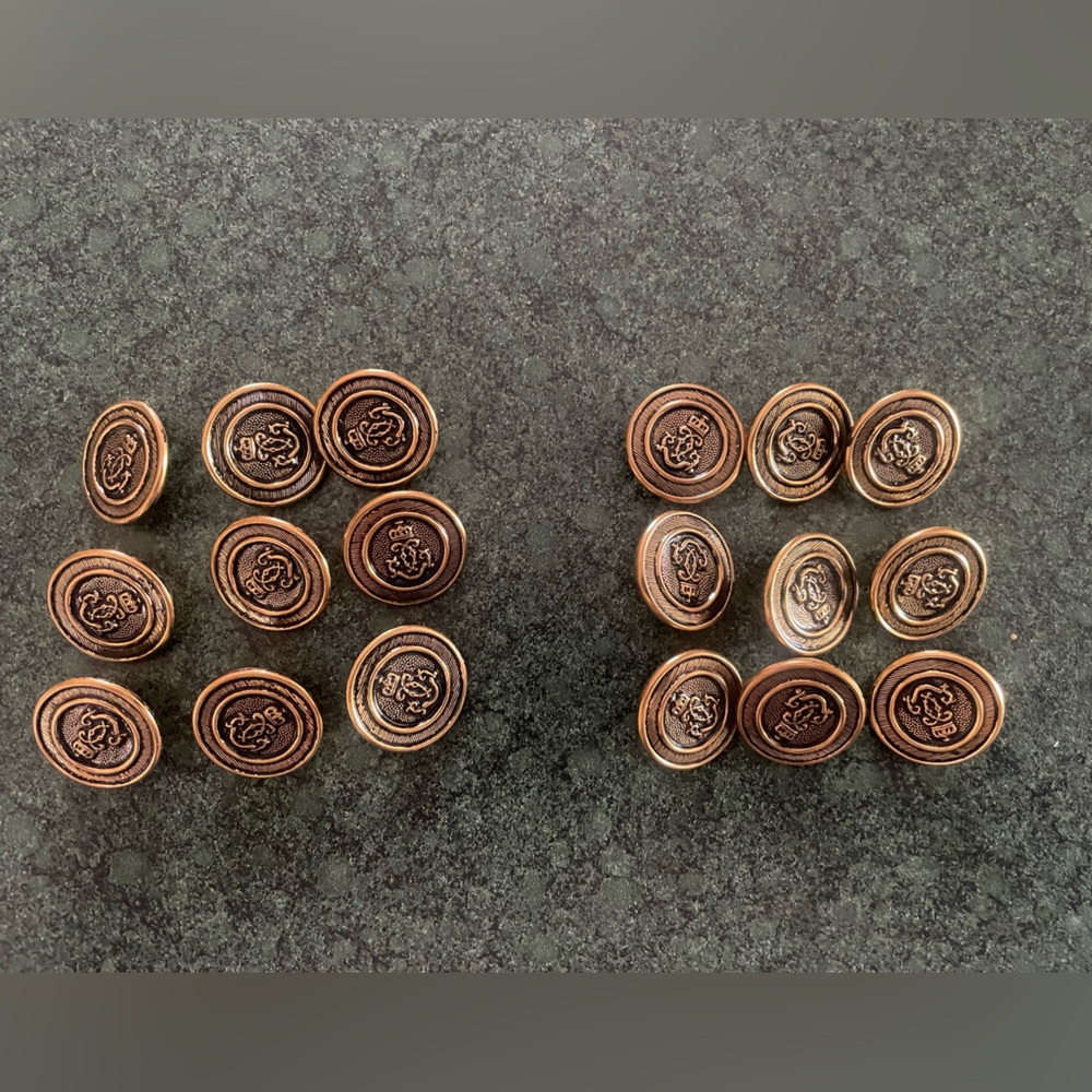 Vintage Anchor Buttons